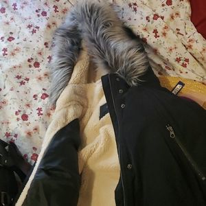 Black women's winter coat